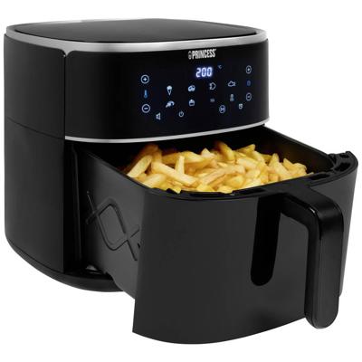 Princess 01.182254.01.001 Airfryer 8 l 1800 W Anti-aanbaklaag, Heteluchtfunctie, Timerfunctie, Instelbare temperatuur, Met display Zwart Princess 01.182254.01.001 Airfryer 8 l 1800 W Anti-aanbaklaag, Heteluchtfunctie, Timerfunctie, Instelbare temperatuur, Met display Zwart