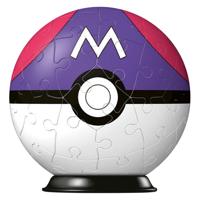 Puzzel 3d ravensburger pokemon masterbal 54st - thumbnail
