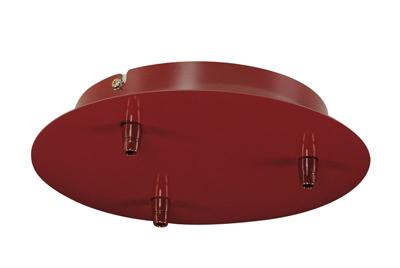FITU drievoudig rozet wijnrood plafond FITU drievoudig rozet wijnrood plafond