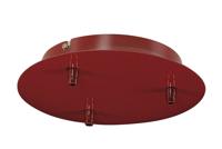 FITU drievoudig rozet wijnrood plafond - thumbnail