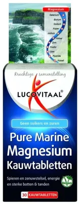 Lucovitaal Pure Marine Magnesium Kauwtabletten Lucovitaal Pure Marine Magnesium Kauwtabletten