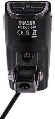 Simson Koplamp luna e-bike led 6 cm voorvork 25 lux zwart - thumbnail