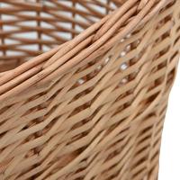 Houtmand met handvatten 56x40x28 cm natuurlijk wilgenhout - thumbnail