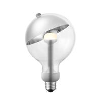 Design LED Lichtbron Move Me - Zilver - G120 Sphere LED lamp - 12/12/18.6cm - Met verstelbare diffuser via magneet - geschikt voor E27 fitting - Dimbaar - 5W 400lm 2700K - warm wit licht - thumbnail