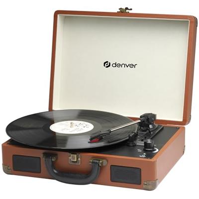 Denver VPL-120 USB-platenspeler Bruin