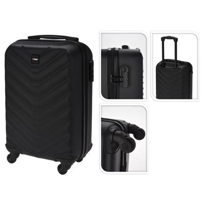 ProWorld koffer ruitpatroon 28 l zwart