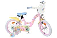 Stich Disney stitch kinderfiets - meisjes - 16 inch - roze - twee handremmen - thumbnail