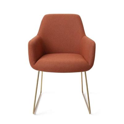 Jesper Home Eetkamerstoel 'Hiroo' Slide Gold, kleur Hearth Harmony