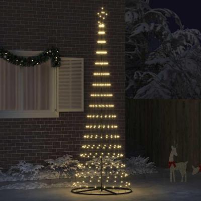 LED Kerstboom met 350 LED Warmwit 138.5 x 138.5 x 399 cm Metaal