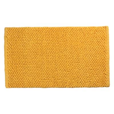 Differnz Popcorn badmat geschikt voor vloerverwarming 100% katoen 50 x 80 cm oker