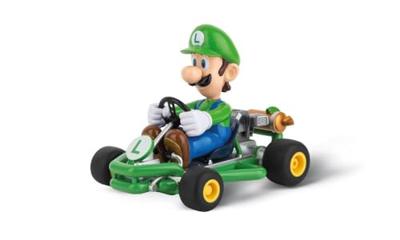 Super Mario Kart RC remote-controlled Car 1/18 2.4GHz Pipe Kart Luigi - thumbnail