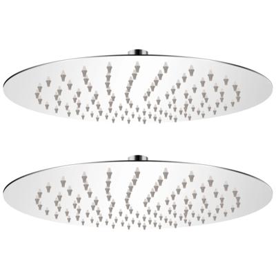 VidaXL Regendouchekop 2 st rond 25 cm roestvrij staal VidaXL Regendouchekop 2 st rond 25 cm roestvrij staal