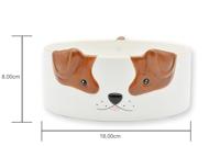 Honden voerbak met hondengezicht - thumbnail