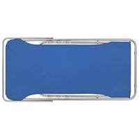 Strandstoelen inklapbaar staal en oxford stof blauw 2 st - thumbnail