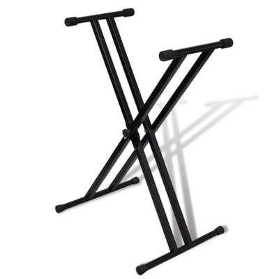 VidaXL Verstelbare keyboardstandaard dubbel x-frame VidaXL Verstelbare keyboardstandaard dubbel x-frame