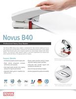 Novus Office B40/4 023-0056 Bloknietmachine Zwart 1 stuk(s) - thumbnail