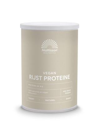 Mattisson Absolute rijst proteine poeder vegan 80% 400 Gram Mattisson Absolute rijst proteine poeder vegan 80% 400 Gram