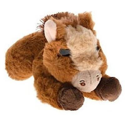 Take Me Home knuffel paard liggend 20 cm pluche bruin