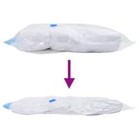 VidaXL Opslagzakken met opslag 5 pcs transparant en blauw 80 x 60 cm - thumbnail