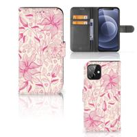 iPhone 12 | 12 Pro (6.1") Hoesje Pink Flowers - thumbnail