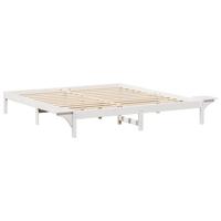 Bedframe met nachttafels Wit 180 x 200 cm Wit - thumbnail