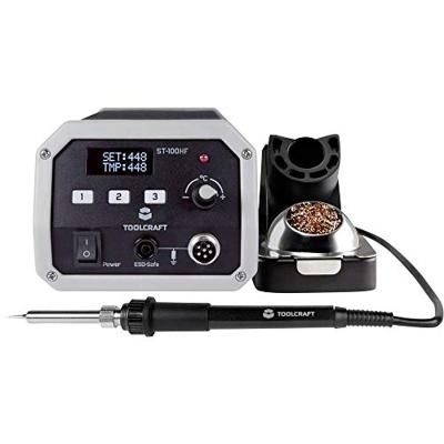 TOOLCRAFT ST-100 HF Hoogfrequent soldeerstation Digitaal 100 W 50 - 480 °C Incl. soldeerpunt TOOLCRAFT ST-100 HF Hoogfrequent soldeerstation Digitaal 100 W 50 - 480 °C Incl. soldeerpunt
