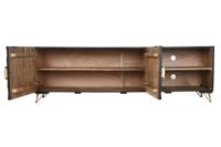 Tv-meubel Home ESPRIT Zwart Metaal Mangohout 160 x 40 x 50 cm - thumbnail