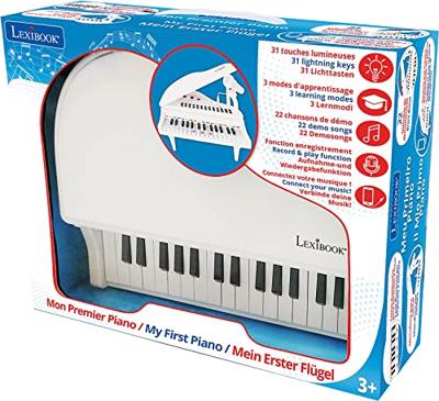 Lexibook - My First Piano - Mini-elektronische piano, microfoon, 31 verlichtingssleutels Lexibook - My First Piano - Mini-elektronische piano, microfoon, 31 verlichtingssleutels