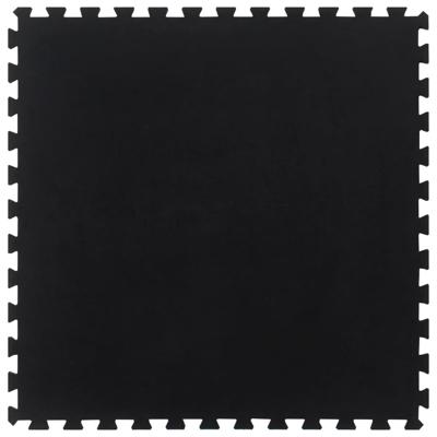 Rubbertegel 12 mm 100x100 cm zwart
