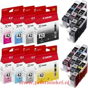 Canon Inktcartridge CLI-42 Origineel Combipack Zwart, Cyaan, Magenta, Geel, Foto cyaan, Foto magenta, Grijs 6384B010 Canon Inktcartridge CLI-42 Origineel Combipack Zwart, Cyaan, Magenta, Geel, Foto cyaan, Foto magenta, Grijs 6384B010