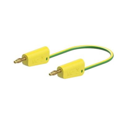 Stäubli 64.1037-07520 // LK-4A-S25 Meetsnoer 75 cm Geel, Groen 1 stuk(s)