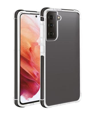 Vivanco RSCVVSGS21T Safe Steady Backcover Samsung Galaxy S21 (5G) Zwart, Transparant