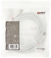 LINDY 36685 USB 2.0 Type A naar B Kabel - Anthra Line Grijs, 5m - thumbnail