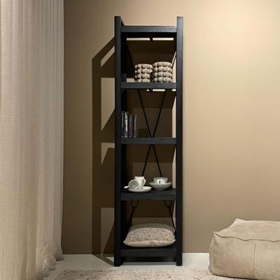 Livingfurn Wandrek 'Norris' Mangohout en staal, 200 x 55cm Livingfurn Wandrek 'Norris' Mangohout en staal, 200 x 55cm