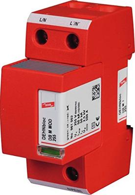 DEHN 961120 DB M 1 255 Overspanningsveilige afleider Overspanningsbeveiliging voor: Verdeelkast 50 kA 1 stuk(s) DEHN 961120 DB M 1 255 Overspanningsveilige afleider Overspanningsbeveiliging voor: Verdeelkast 50 kA 1 stuk(s)
