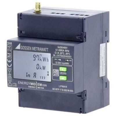 Gossen Metrawatt EM2289 U2289-V039 kWh-meter 3-fasen 80 A Conform MID: Ja 1 stuk(s) Gossen Metrawatt EM2289 U2289-V039 kWh-meter 3-fasen 80 A Conform MID: Ja 1 stuk(s)