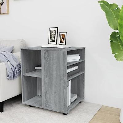 Kast verrijdbaar 60x53x72 cm bewerkt hout grijs sonoma eiken Kast verrijdbaar 60x53x72 cm bewerkt hout grijs sonoma eiken