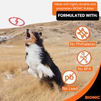 Hondenspeelgoed - BIONIC - Toss-N-Tug Ring - Alle hondenmaten - Ultraduurzaam rubber - Lood-, BPA- en ftalaatvrij - thumbnail