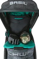 Basil city dubbele fietstas mik, zwart - thumbnail