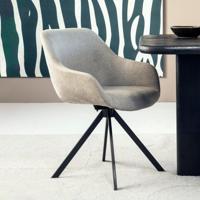 Eleonora Draaibare Eetkamerstoel 'Mamé' kleur Beige - thumbnail