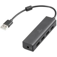 Renkforce RF-USBH-110 USB 2.0-hub 4 poorten Zwart - thumbnail