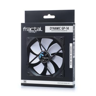 Fractal Design FD-FAN-DYN-GP14-WT PC-ventilator Zwart, Wit (b x h x d) 140 x 25 x 140 mm Fractal Design FD-FAN-DYN-GP14-WT PC-ventilator Zwart, Wit (b x h x d) 140 x 25 x 140 mm