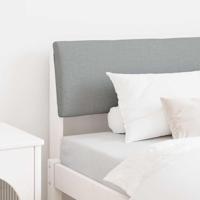 Gestoffeerd hoofdbord Lichtgrijs 100 cm Massief grenenhout - thumbnail