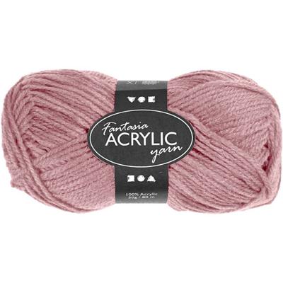 Creativ Company Acrylgaren, lichtrood, 50gr, 80m - thumbnail