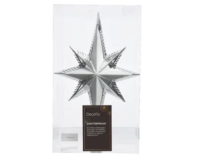 Piek ster 25.5 cm glitter zilver KSD Decoris - Decoris