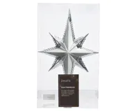 Decoris Piek plastic zilver met glitters 7x15x26cm - thumbnail