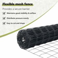 VidaXL Hek met paal grijs 1,2 x 10 m staal en pvc - thumbnail