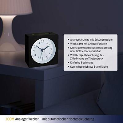 TFA Dostmann 60.1031.01 Wekker Kwarts Zwart Alarmtijden 1
