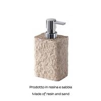 Zeepdispenser Sapho Aries Vrijstaand 350 ML Polyresin Beige - thumbnail