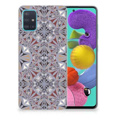 Samsung Galaxy A51 | TPU | Siliconen hoesje | Flower Tiles Samsung Galaxy A51 | TPU | Siliconen hoesje | Flower Tiles